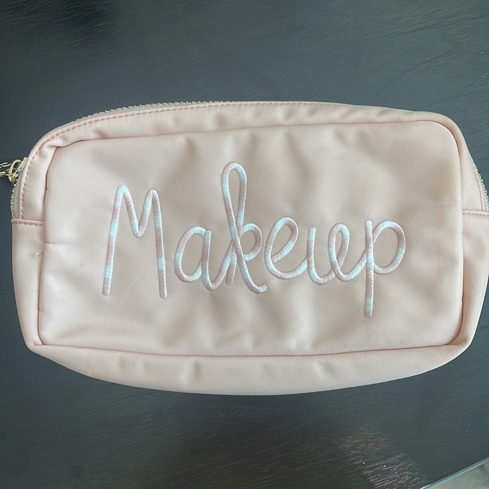 Stoney Clover embroidered makeup bag